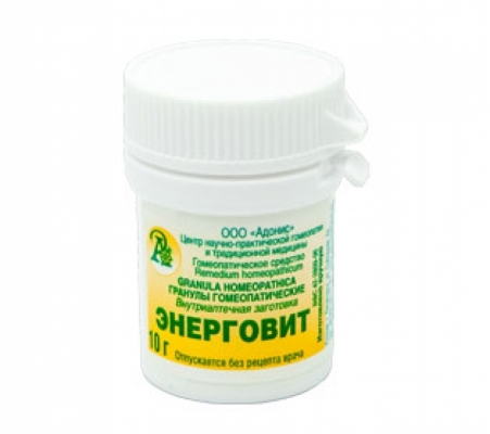 Гранулы гомеопатические «Энерговит»10гр.