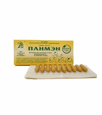 Фитокрем-свечи  «ПАНМЭН (Panmen) Флюид СО 2» (Т.М АДОНИС)10 шт. по 2 г.